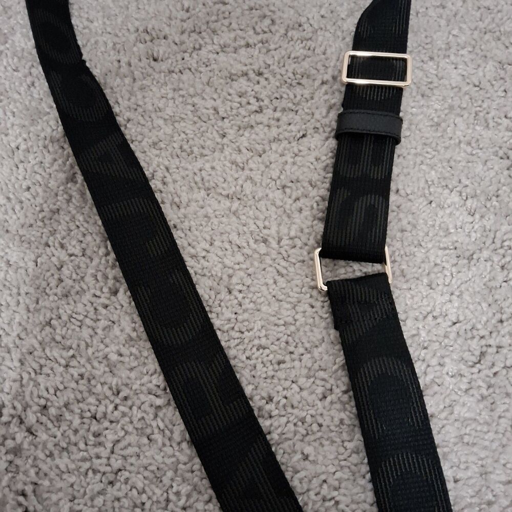 Marc Jacobs Logo Webbing Bag Strap Black with Gold-tone hardware New w/o Tag - Picture 5 of 16